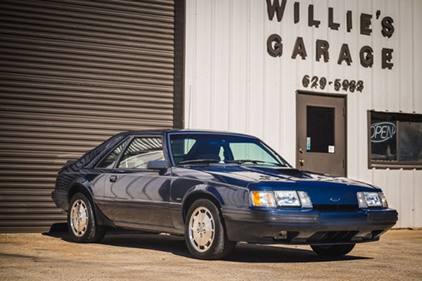 1986 SVO Hatchback – This is 1 on only 69 SVO Mustangs produced in the color Dark Shadow Blue. This Mustang is completely original, even the tires, and has only 23,000 original miles.