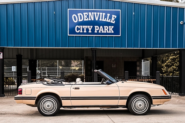 1983 Mustang Convertible -1983 is the first year Ford produced convertibles since 1973. This is a rare 1983 Mustang Convertible with GLX trim package, V-6 engine and automatic transmission. This is one of only 31 convertibles produced in the rare Light Desert Tan color.