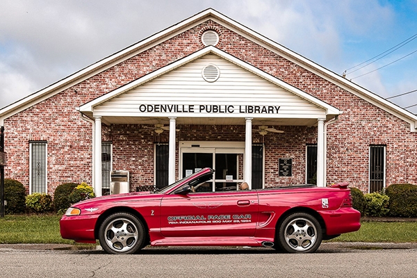 1994 Mustang Pace Car Replica -To commemorate Mustang being selected as the official pace car of the 1994 Indianapolis 500 race, Ford’s SVT division produced 1,000 Rio Red Cobra Pace Car replicas with saddle leather interior and saddle convertible top.
