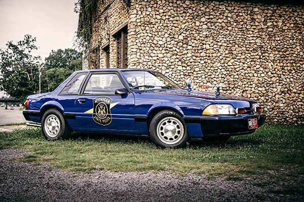 1992 Michigan SSP Mustang – The State of Michigan used SSP Mustangs in 1989 and 1992. This is one of only 6 known to exist and has been restored to original condition.